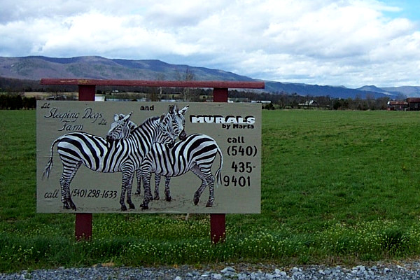 Zebra Sign